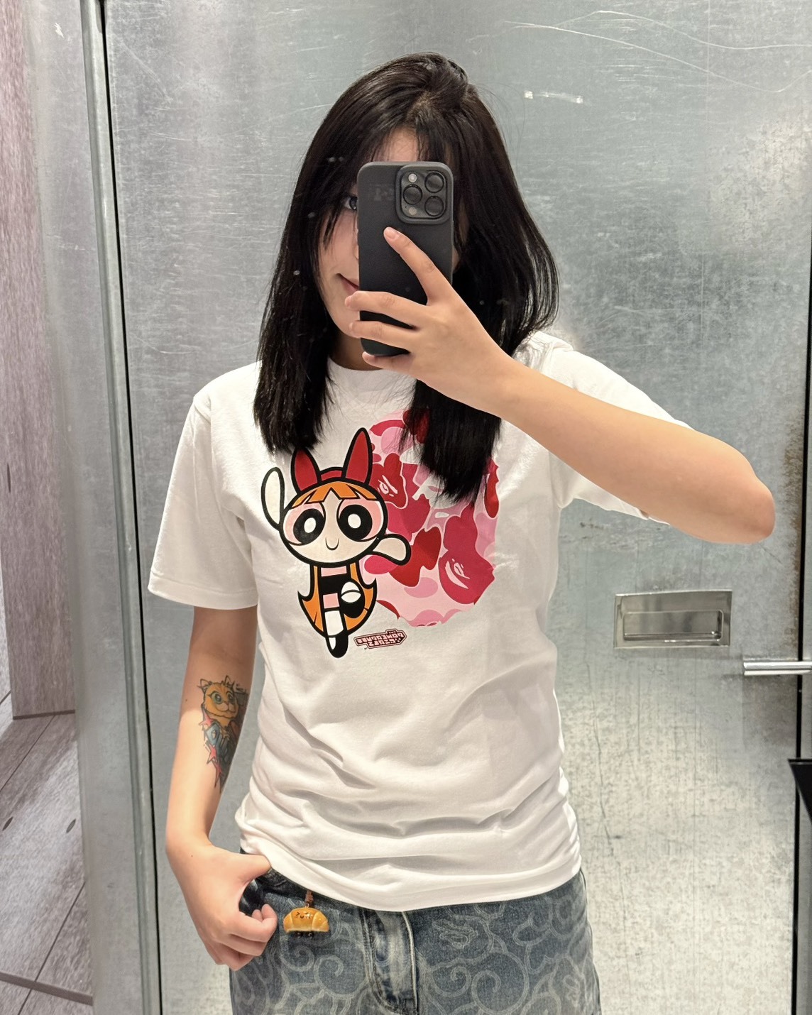 BAPE® x《飛天小女警》BLOSSOM TEE 花花 白色