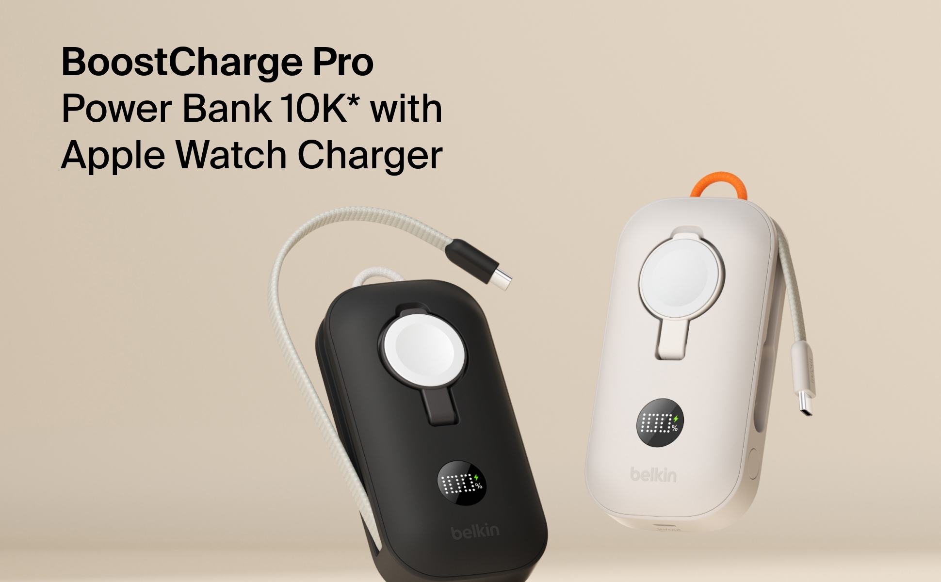 BoostCharge Pro Power Bank 10K with Apple Watch Charger