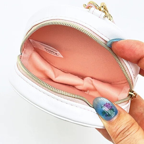 Miffy Round Macaron Pouch Strawberry