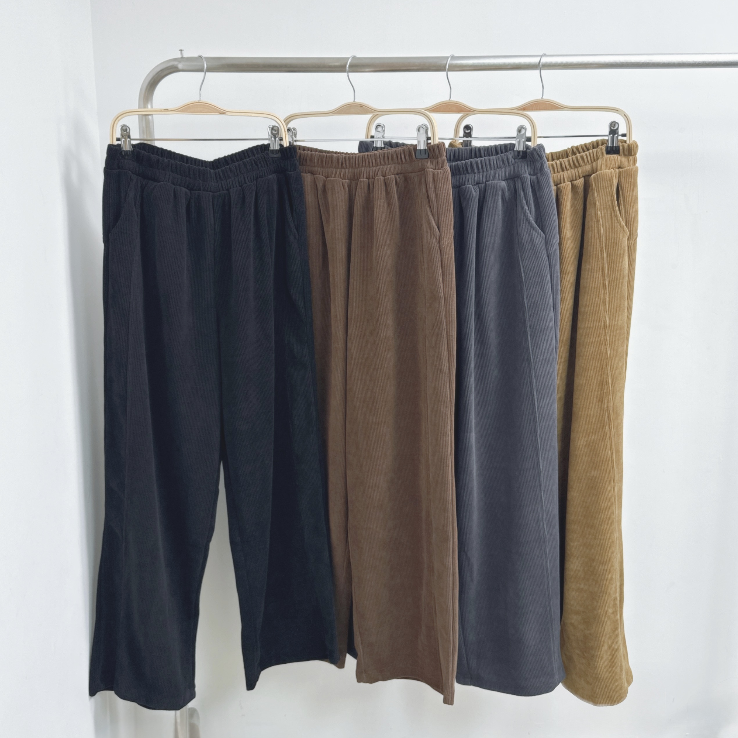 暗紋薄絨長褲 (P55-P58)