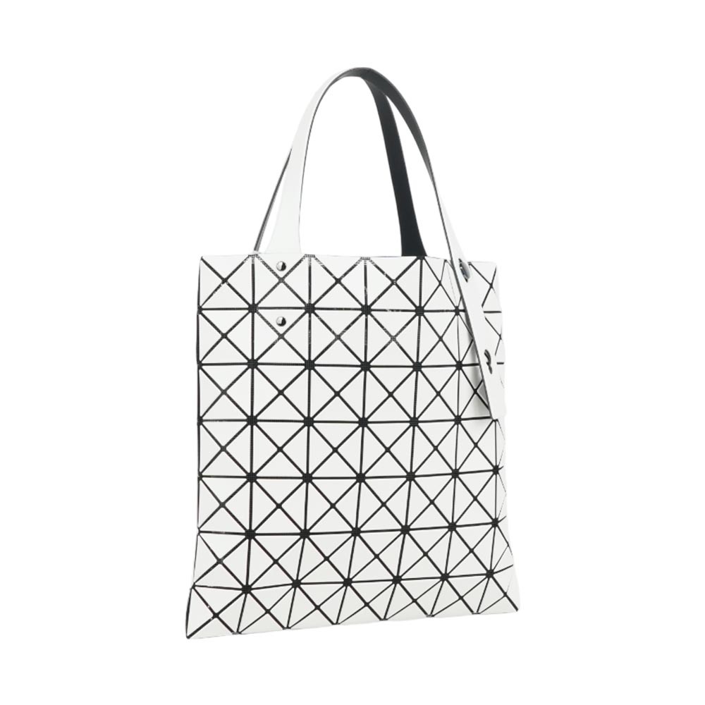 【ISSEY MIYAKE三宅一生】Prism Matte 2 7X7 珍珠偏光手提包(白色)