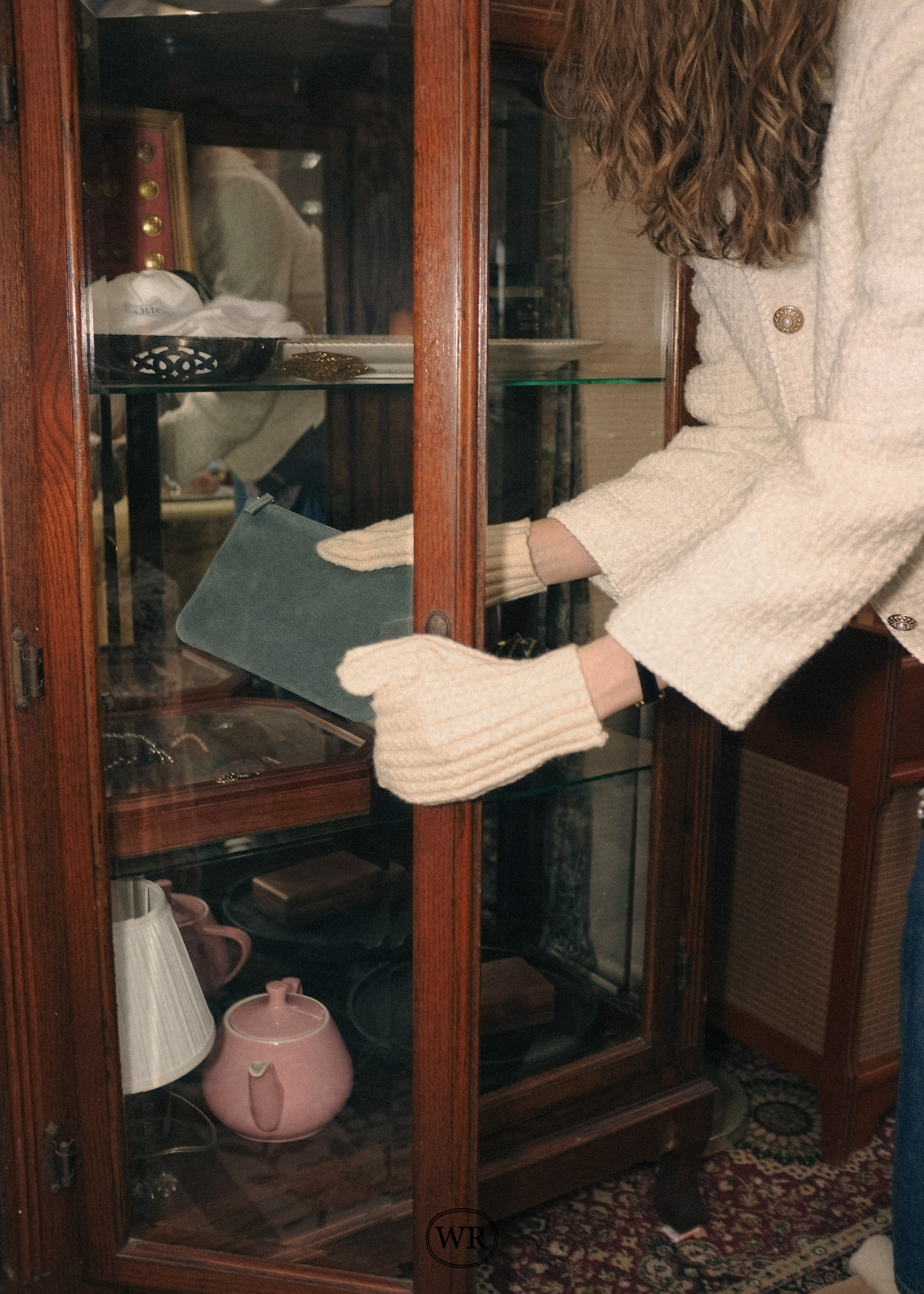 Classic Italian Leather Clutch Bag - Transformative Teal