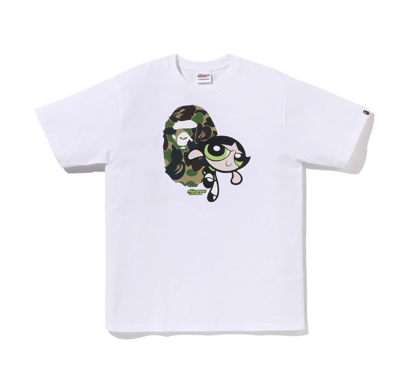 BAPE® x《飛天小女警》BUTTERCUP TEE 毛毛 白色