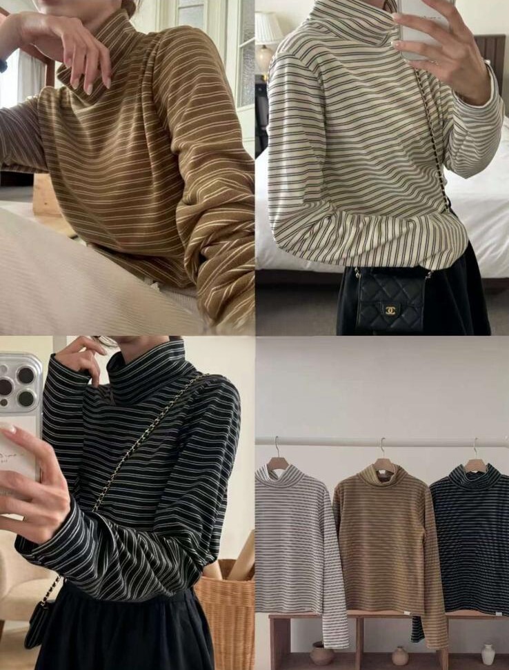 TZ15  彈力橫間T  胸 38-45長 22  $299 (一口價)