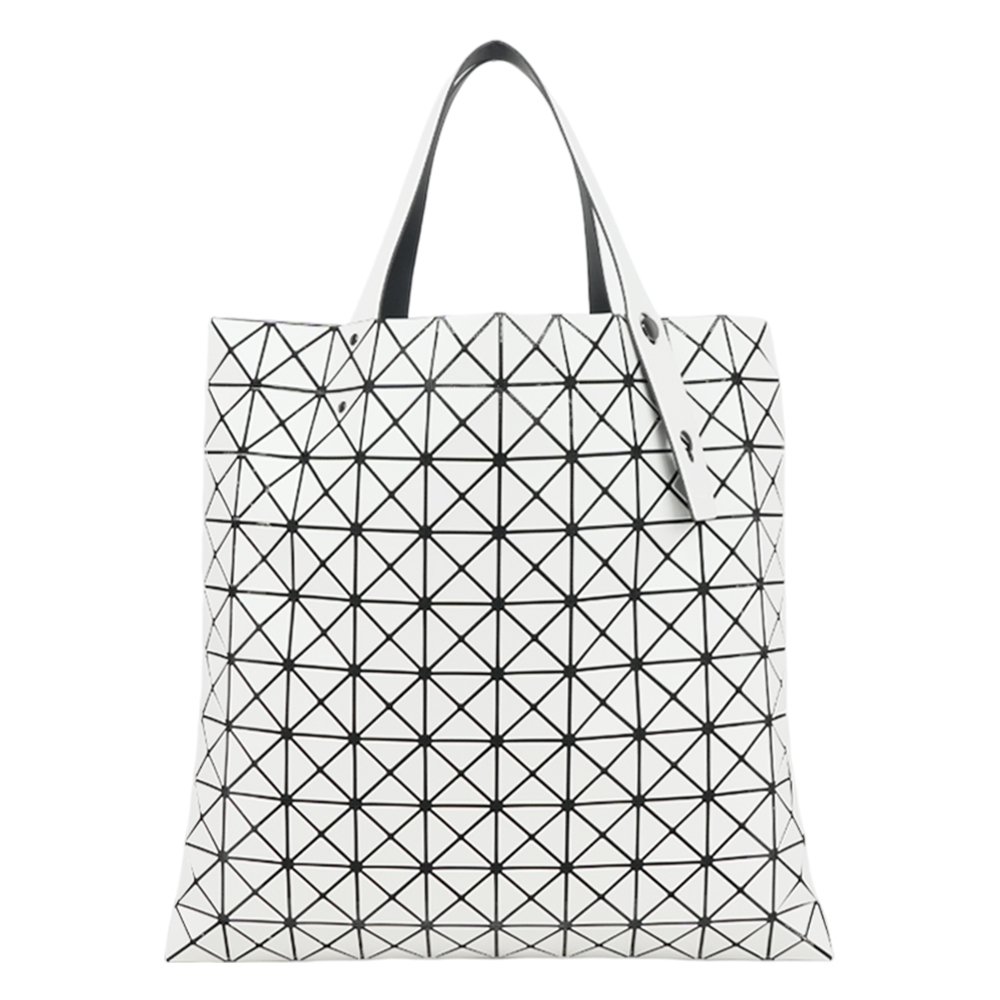 【ISSEY MIYAKE三宅一生】Prism Matte 2 10X10 珍珠偏光手提包(白色)