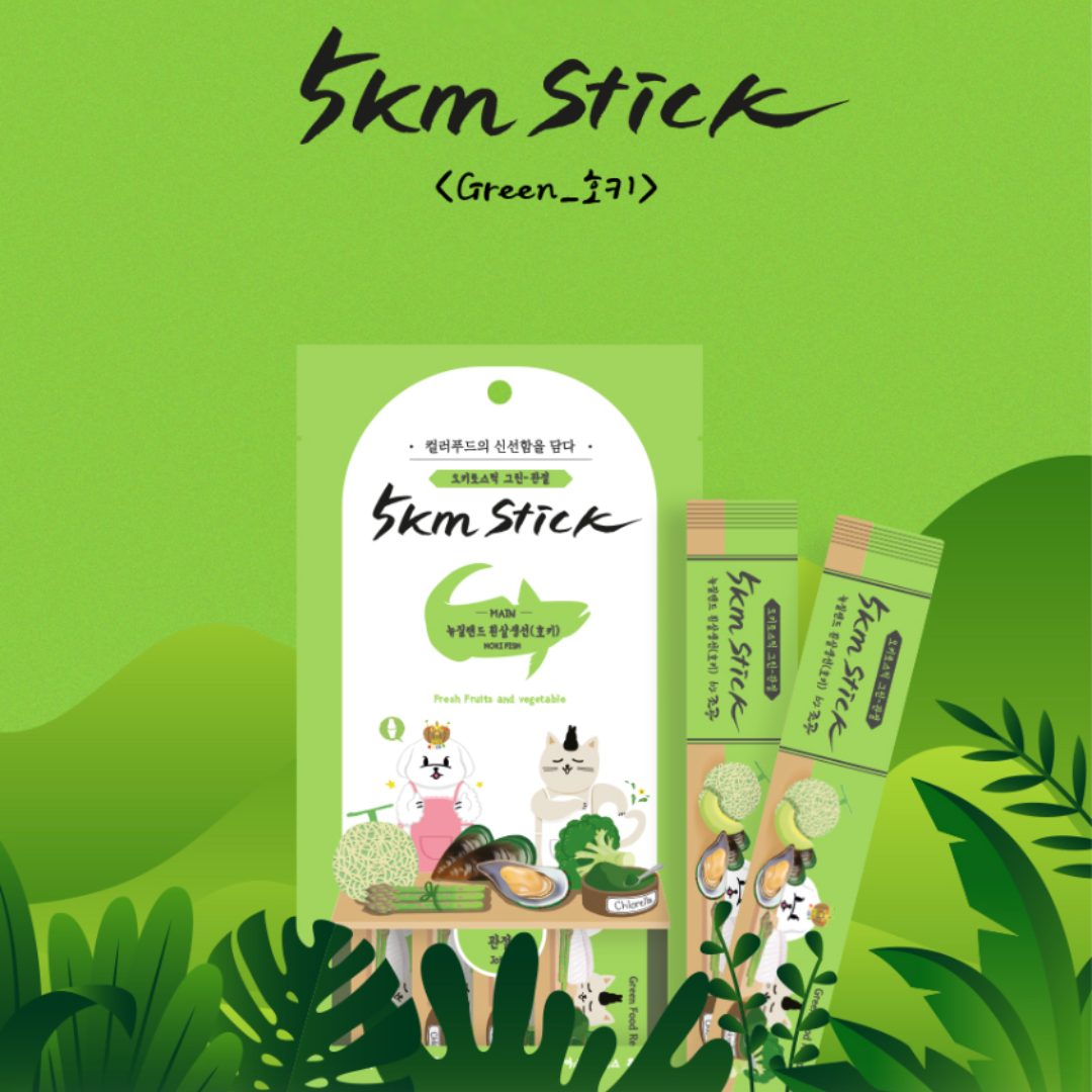 韓國朝貢 5km stick 淺綠長尾鱈魚(骨關節) 犬貓肉泥