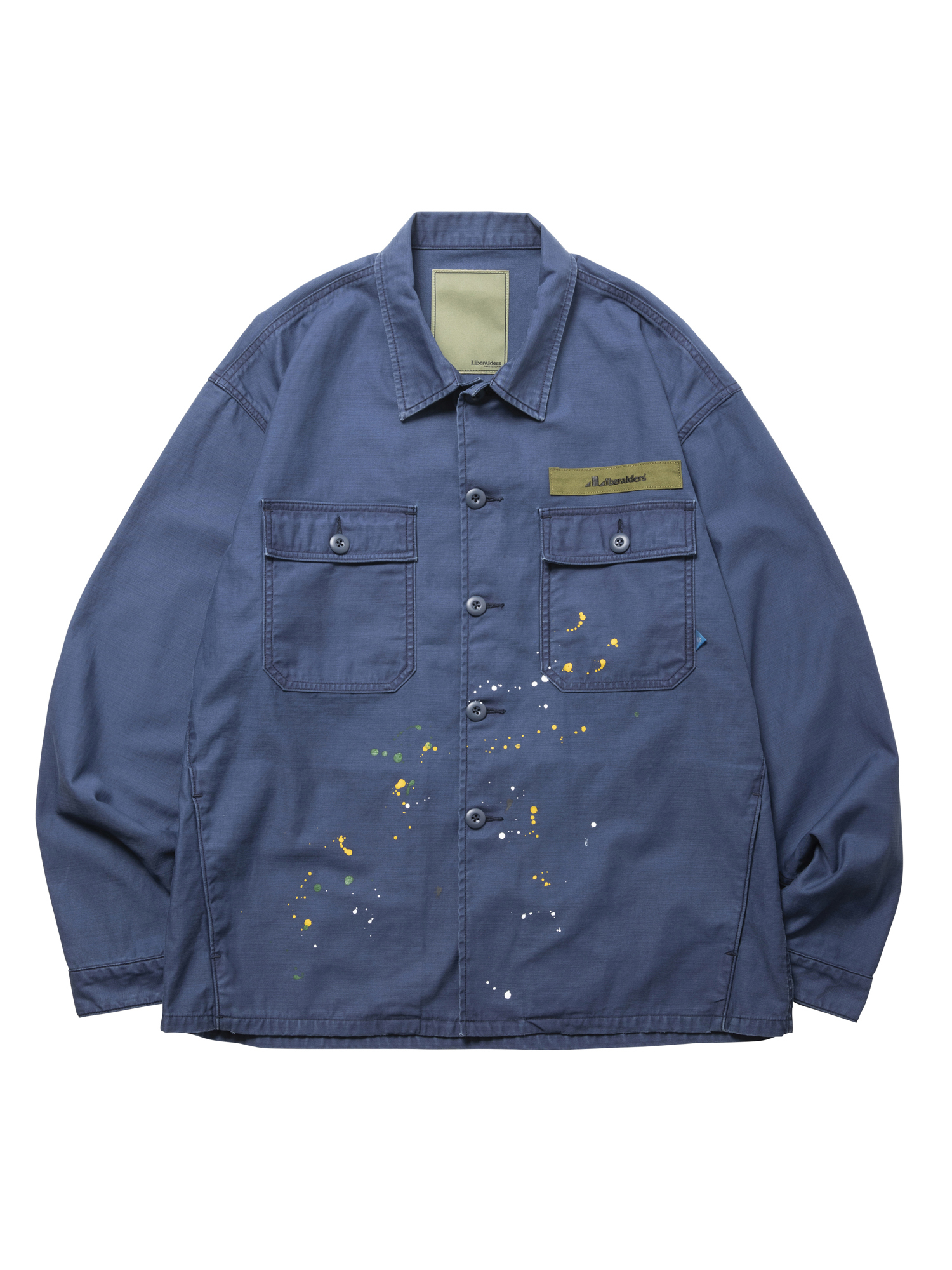 LIBERAIDERS PAINT SPLATTER BDU SHIRT 771022503 NVY