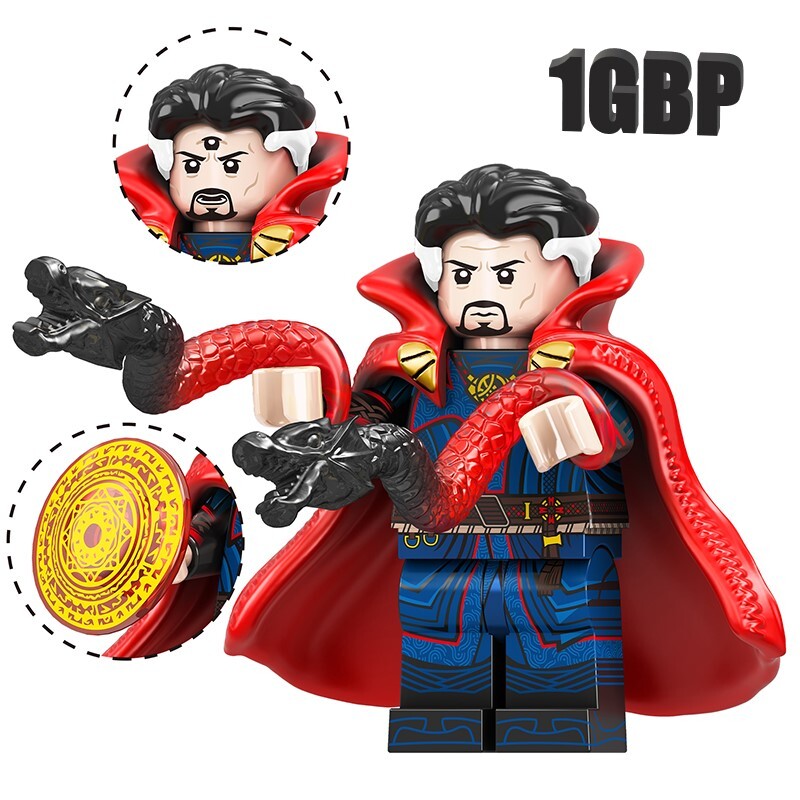 1GBP Special Offer:  Doctor Strange Custom Minifigures fit Lego TV6209 TV1075