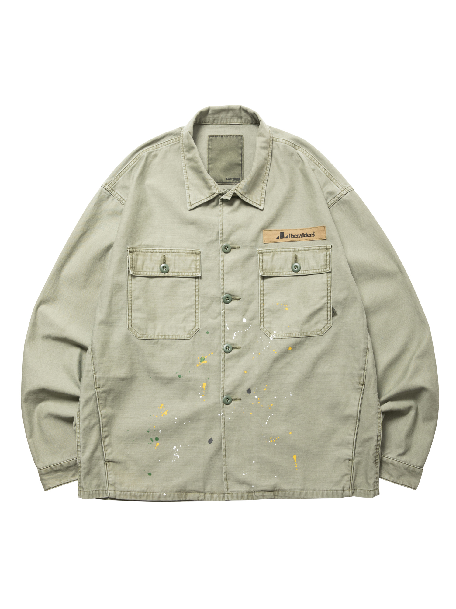 LIBERAIDERS PAINT SPLATTER BDU SHIRT 771022503 OLI