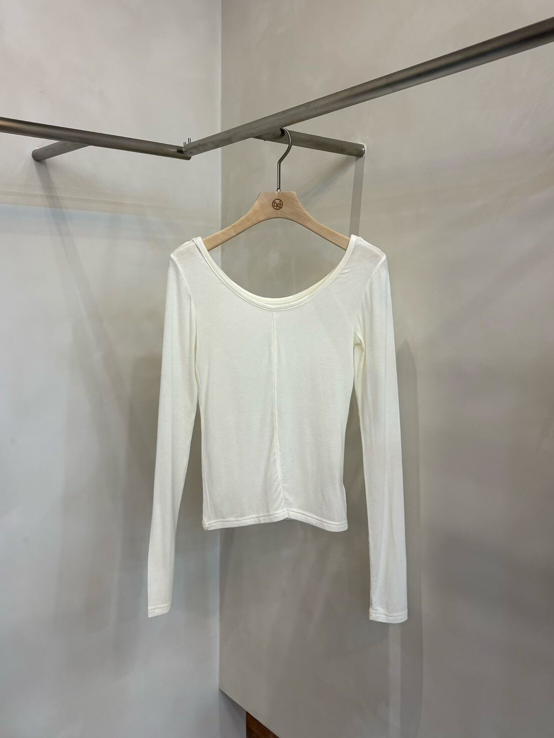 #AD86大U領打底衣(黑/白/灰)