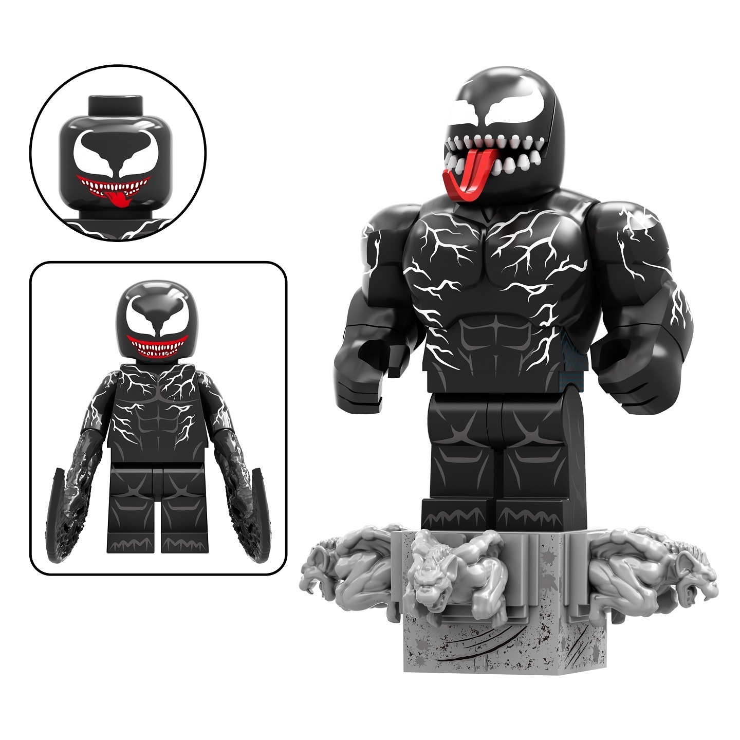 Venom Custom Minifigures Minifigs fit Lego TV6219 TV1160