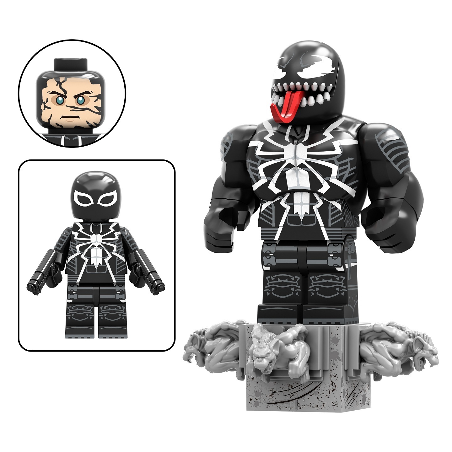 Venom Custom Minifigures Minifigs fit Lego TV6219 TV1161