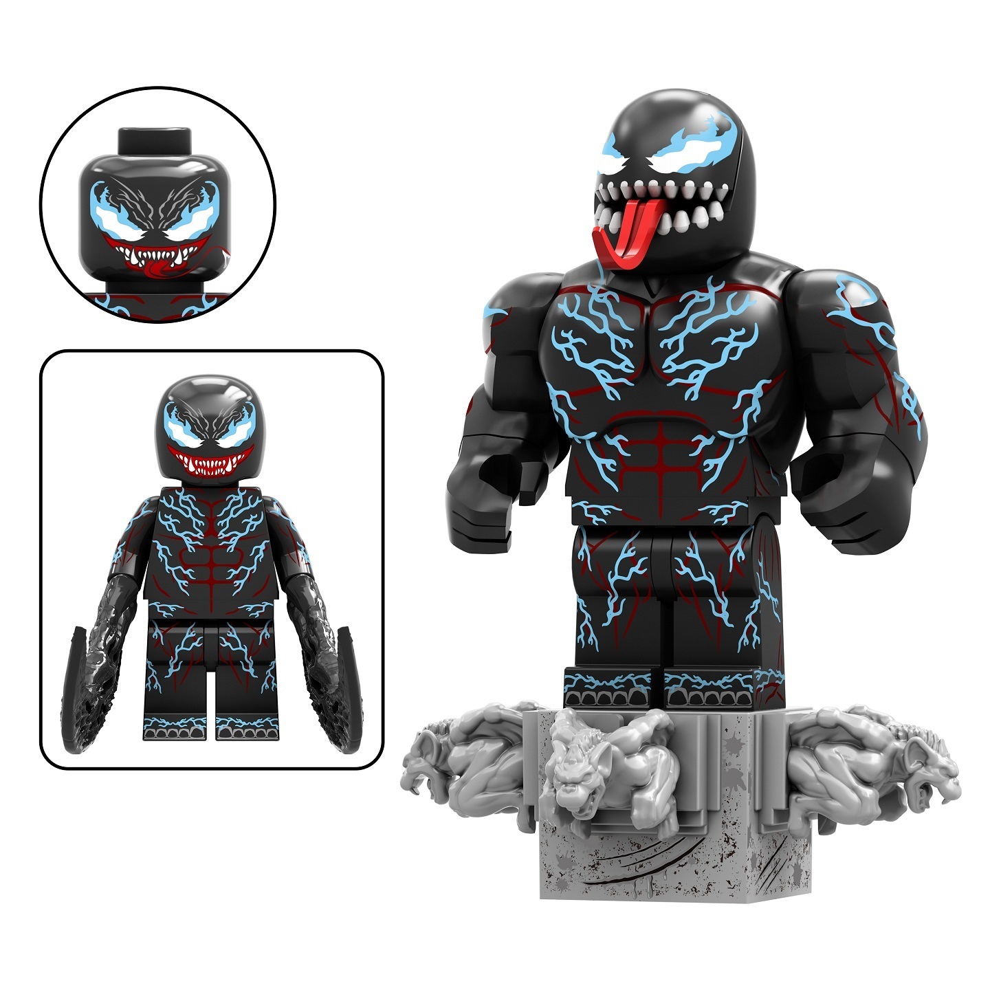 Venom Custom Minifigures Minifigs fit Lego TV6219 TV1164