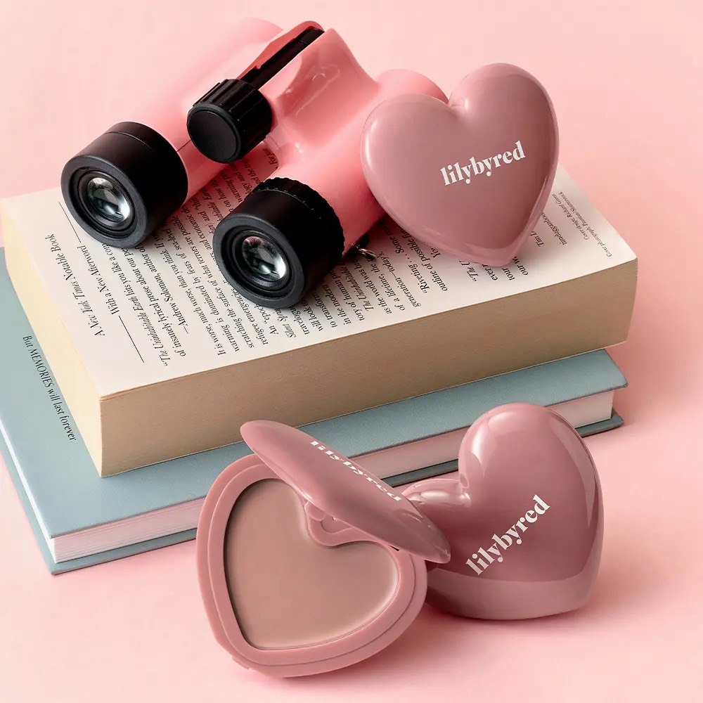 <限時折扣⚡️> 🇰🇷lilybyred-LILY SCOUT系列 甜美心型腮紅膏+迷你海綿腮紅刷 限定套組🎁