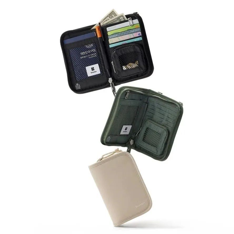 韓國Branden Safe Wallet Bag 護照卡片防盜斜孭袋(關鍵字:AA)