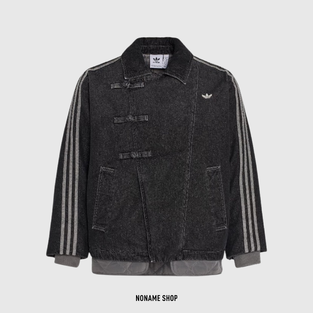 ADIDAS ORIGINALS CNY JACKTE 中式 中國風 保暖 牛仔 外套 黑 (男款)