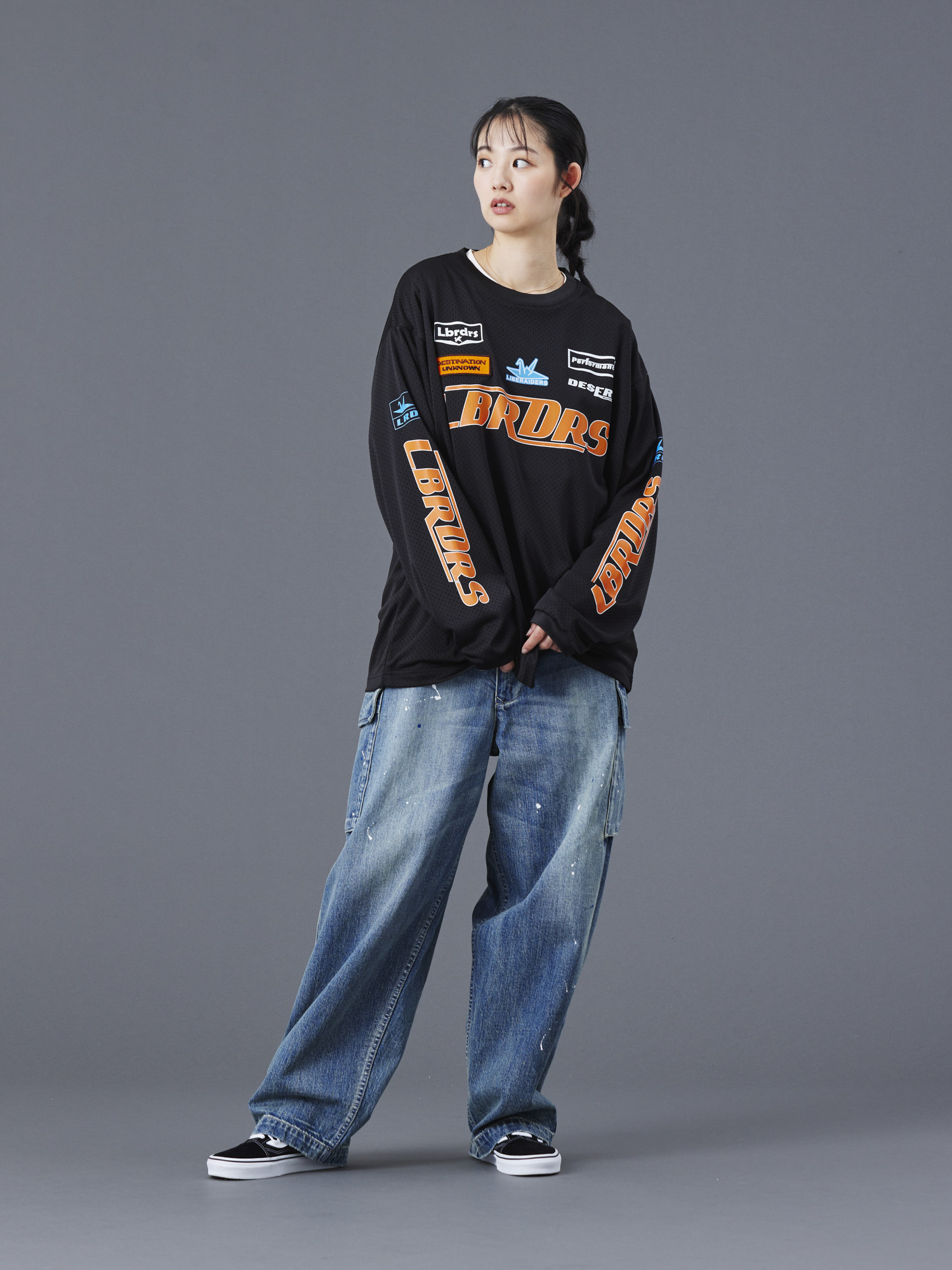 LIBERAIDERS MOTO CROSS CREWNECK 775022503 BLK