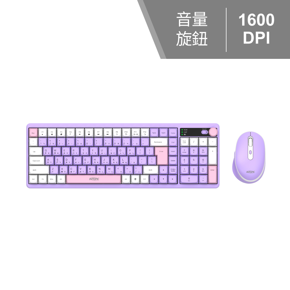 炫彩2.4GHz無線鍵盤滑鼠組 KCW-960