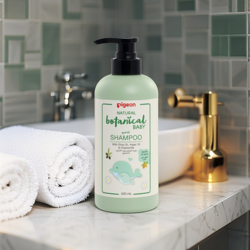 Pigeon Natural Botanical Baby Shampoo 500ml (Tear-Free)
