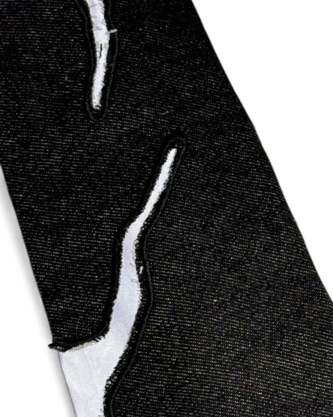 (Pre-order) None None  Cracked Denim Tie