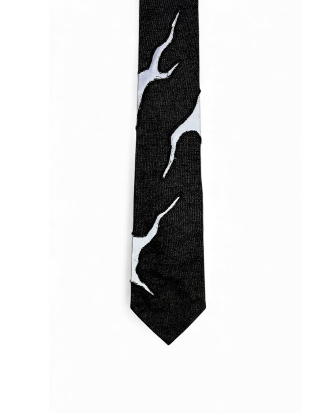 (Pre-order) None None  Cracked Denim Tie