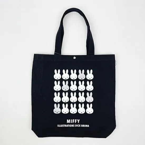 Miffy tote bag (Black)