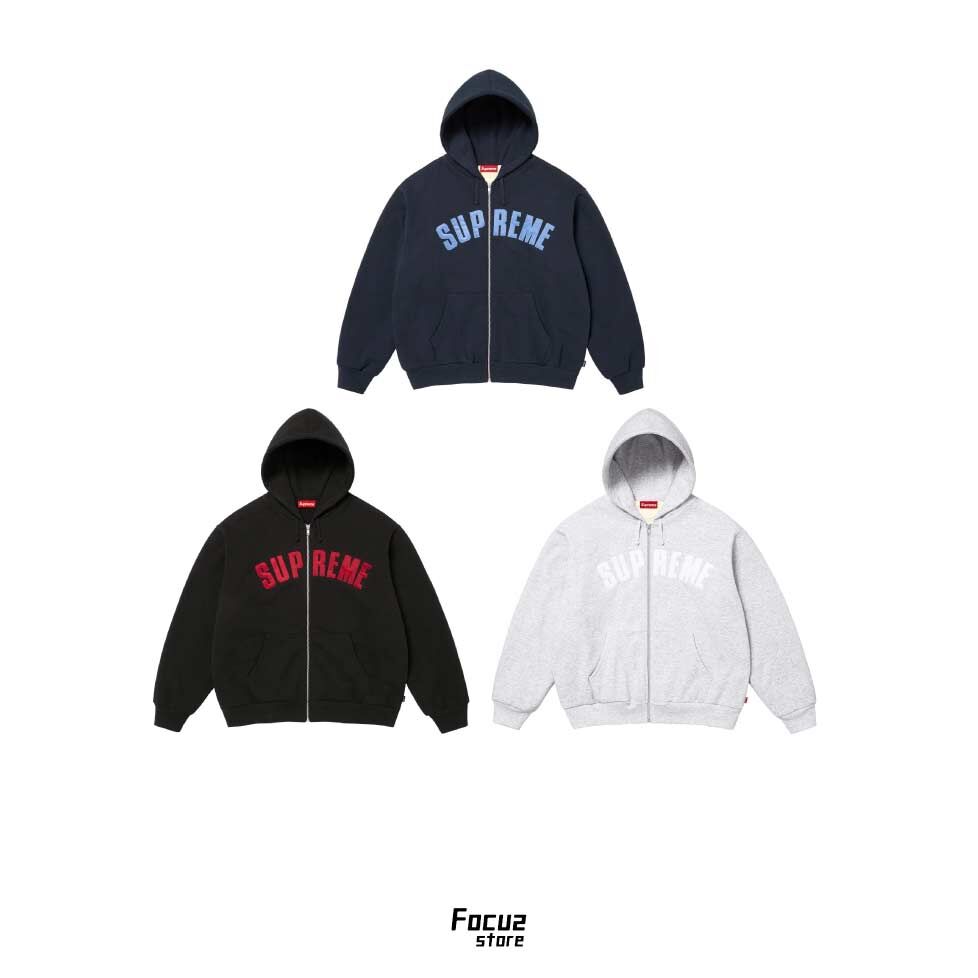 【Focus Store】現貨秒發 Supreme FW25 Week8 Arc Thermal Lined Zip Up Hooded Sweatshirt 拉鍊外套 三色