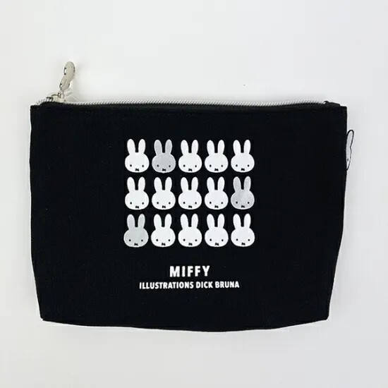 Miffy Canvas Pouch (M) Black