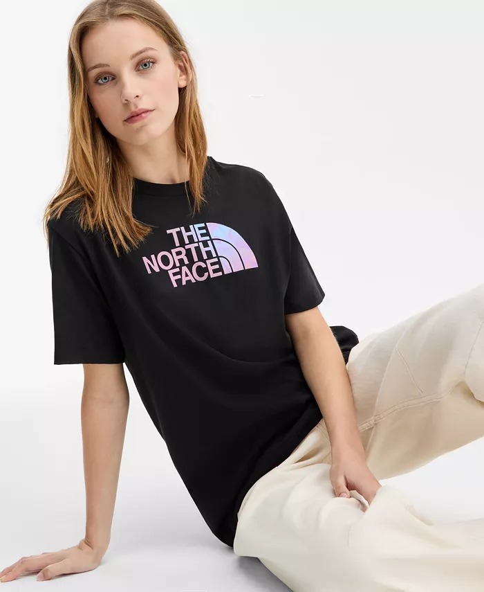 【預購】Q121608 The North Face 黑色女士漸層棉質T卹