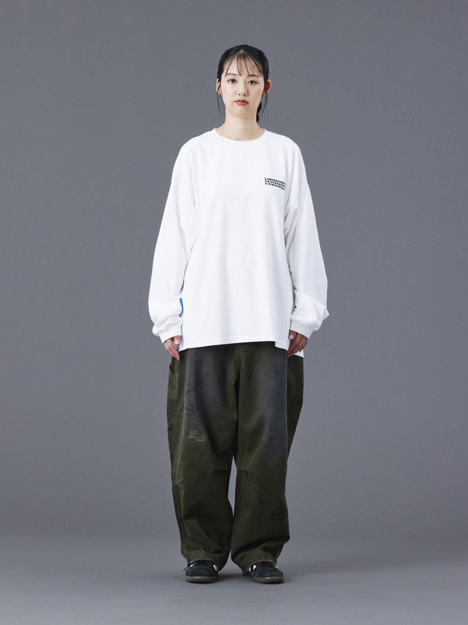 LIBERAIDERS 3D CUT L/S TEE 775032503 WHT