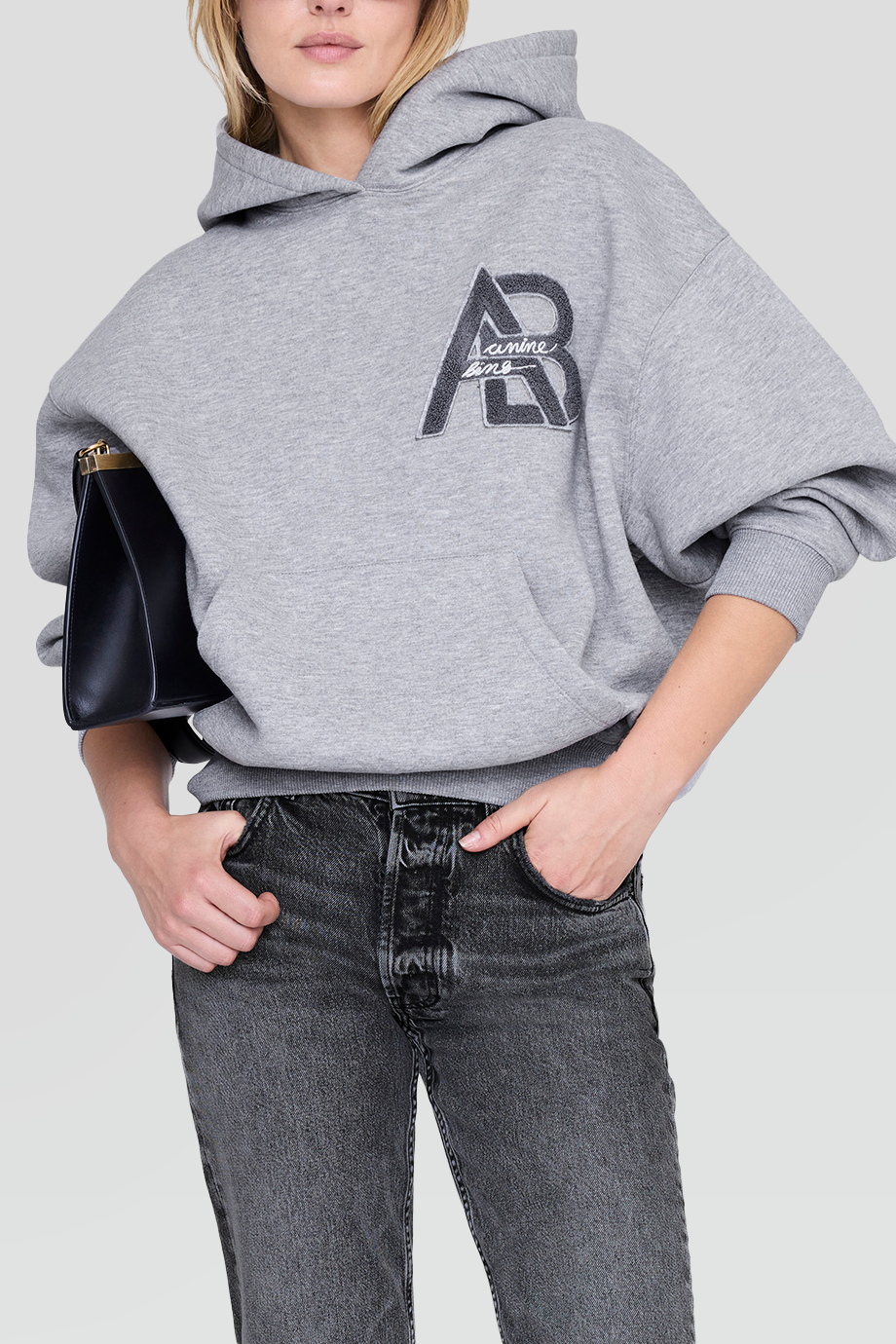 Anine Bing｜JACI 字母徽章連帽衛衣