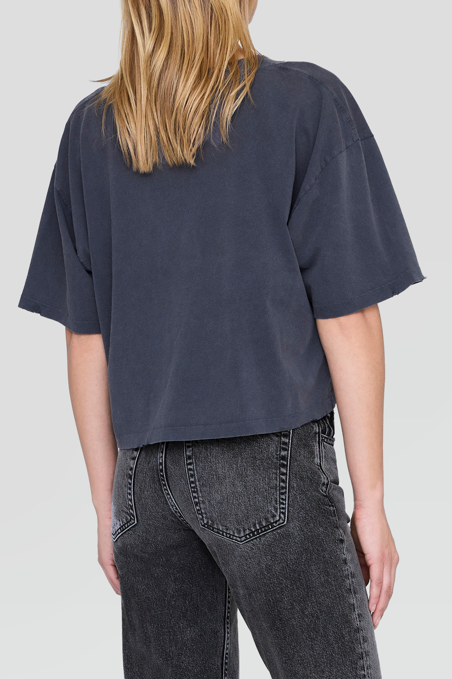 Anine Bing｜JOHNNY 短版圓領字母T恤