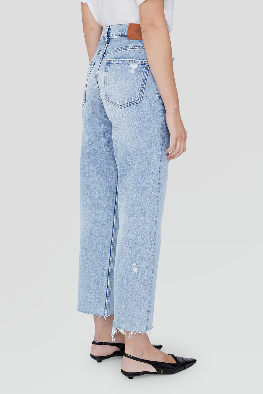 Anine Bing｜GAVIN 不收邊直筒牛仔褲