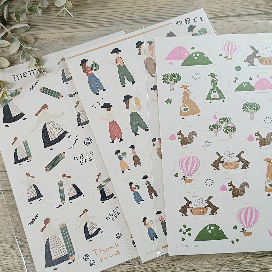 日本Necktie．割型裝飾貼紙 A5 共三款