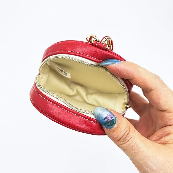 Miffy Round Macaron Pouch Cherry