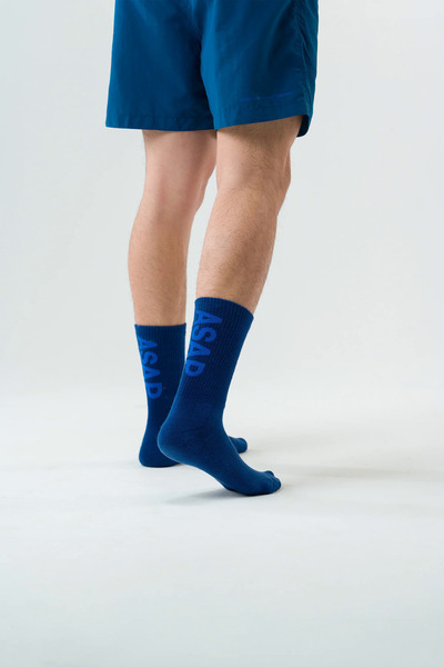 Hutch you Better Run Socks No2 SCK002-23-BLU 中筒襪 運動 休閒 藍