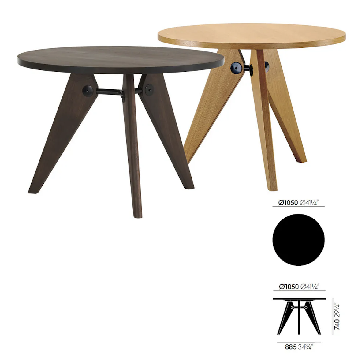 Guéridon Table 三腳圓桌 (Ø 105)