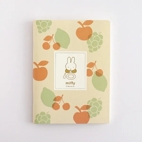 Miffy A5 Deformed Notebook (Fruits)