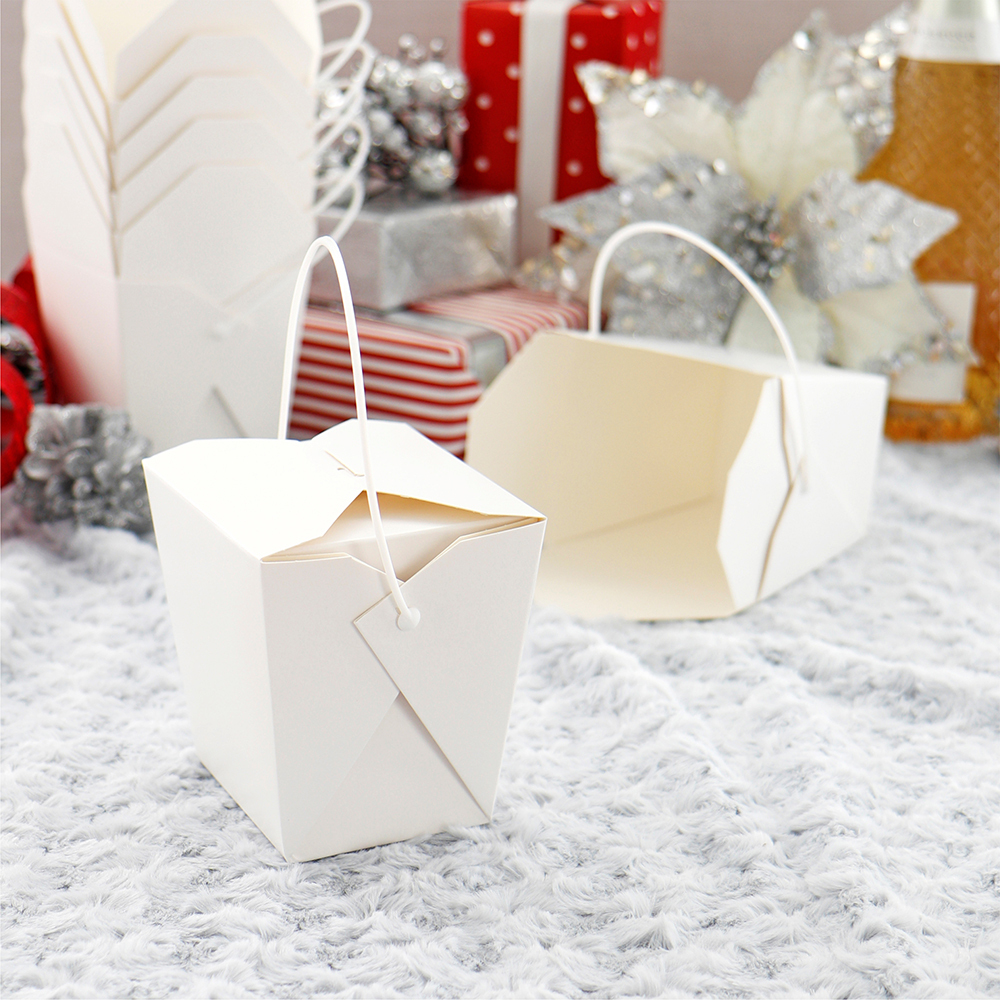 手提方形餐盒-ZS 白色 26oz 5號