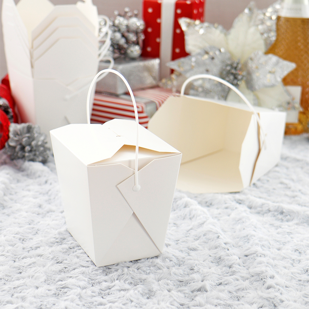 手提方形餐盒-ZS 白色 32oz 6號