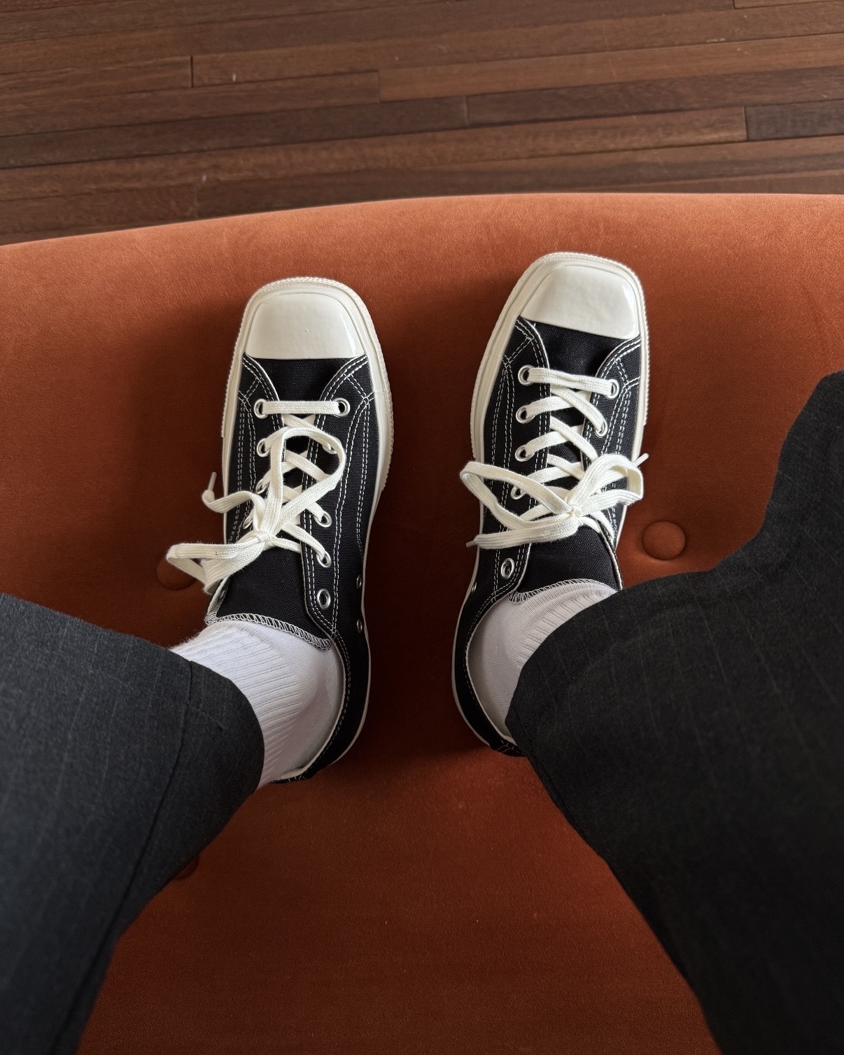 日本限定🇯🇵 CONVERSE ALL STAR SQUARETOE OX 方頭 方形 黑白 奶油底 低筒 男女鞋 / 預購