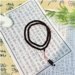 1217GZ18-琥珀GZ-撫順血珀龍滴血佛珠7mm（B18）