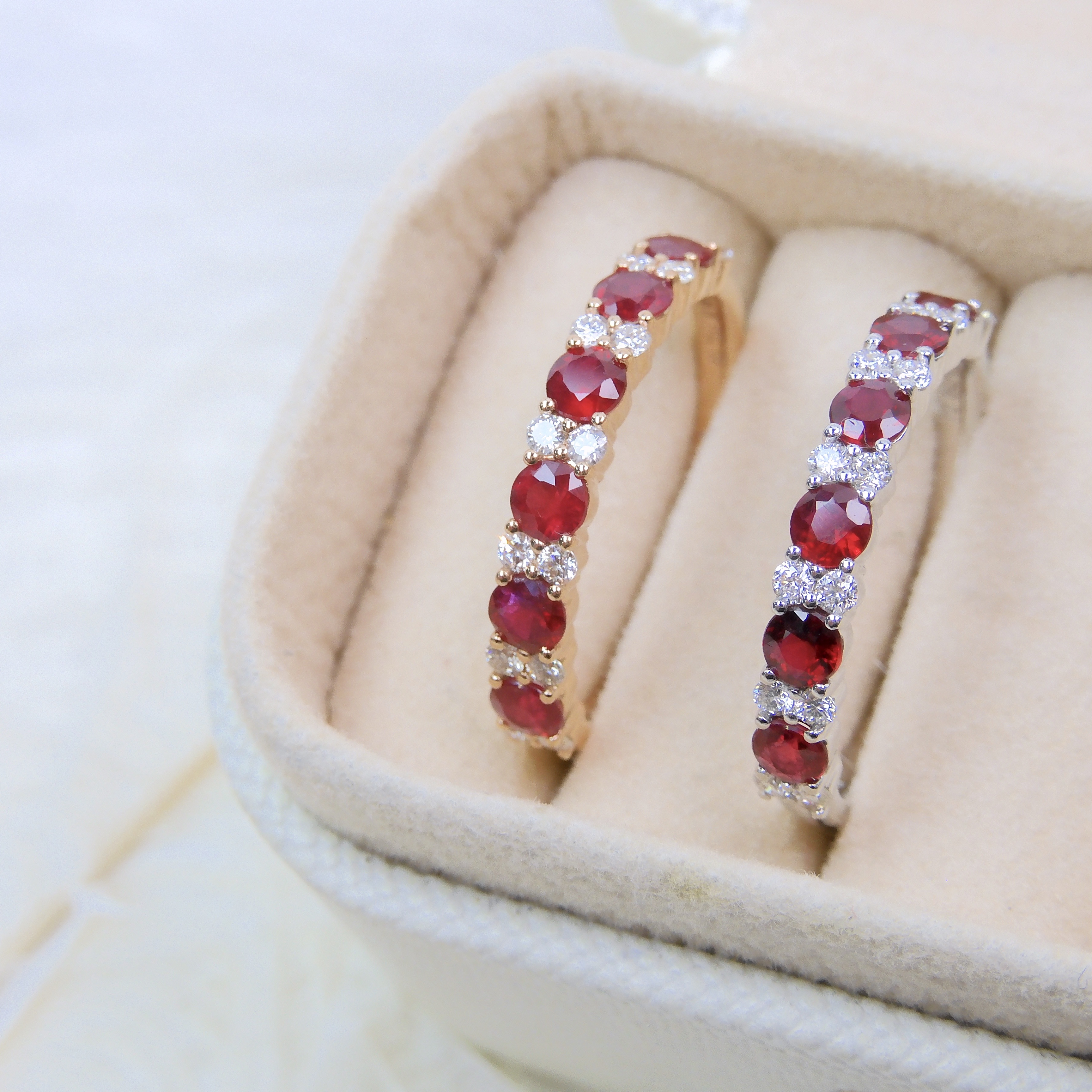 18K金  0.73ct / 0.61ct  紅寶石戒指