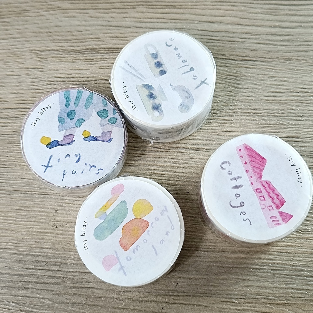 Dodolulu．itsy bitsy系列 日本和紙膠帶 共四款