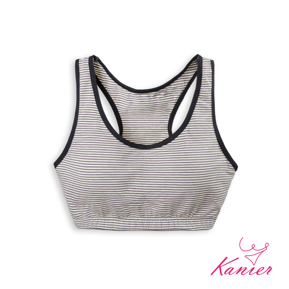 【Kanier卡妮兒】元氣女孩涼感有機棉 運動內衣【1209 黑色 -M / L / XL / XXL(Q)】