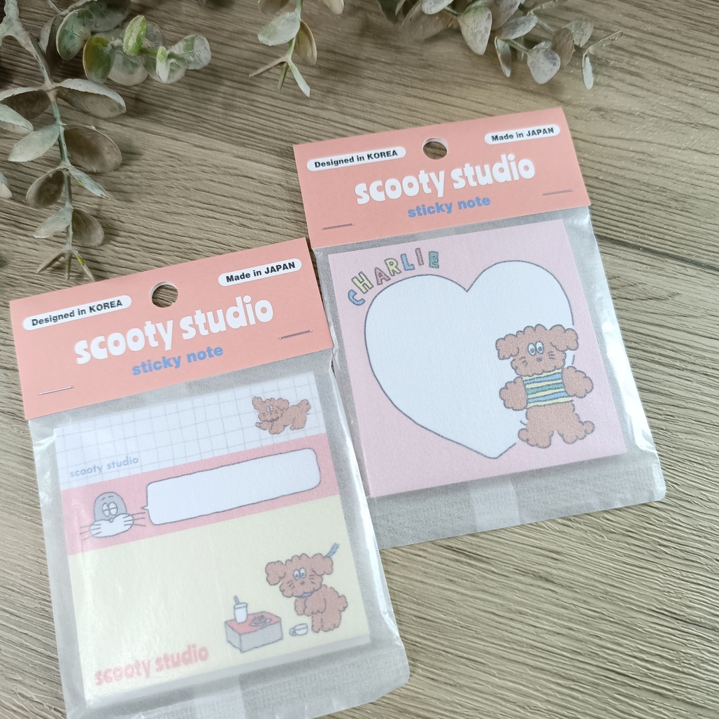 Scooty studio．Charlie便利貼  共2款