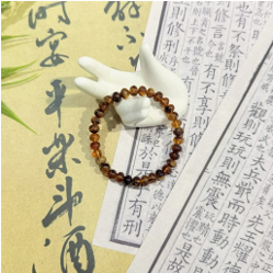 1217GZ24-琥珀GZ-撫順豬油蜜手串7mm（B24）