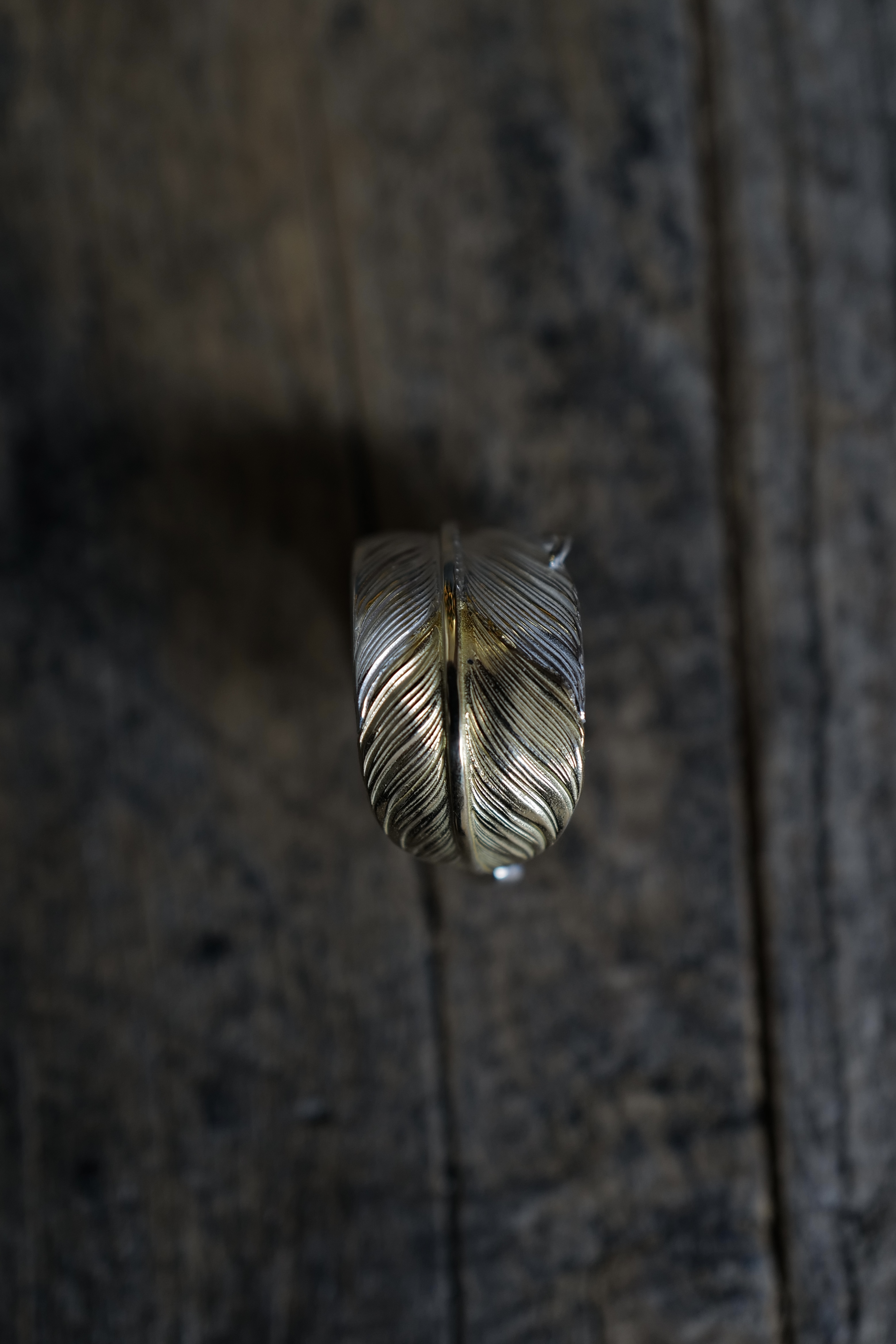 先金飛行羽毛戒指*