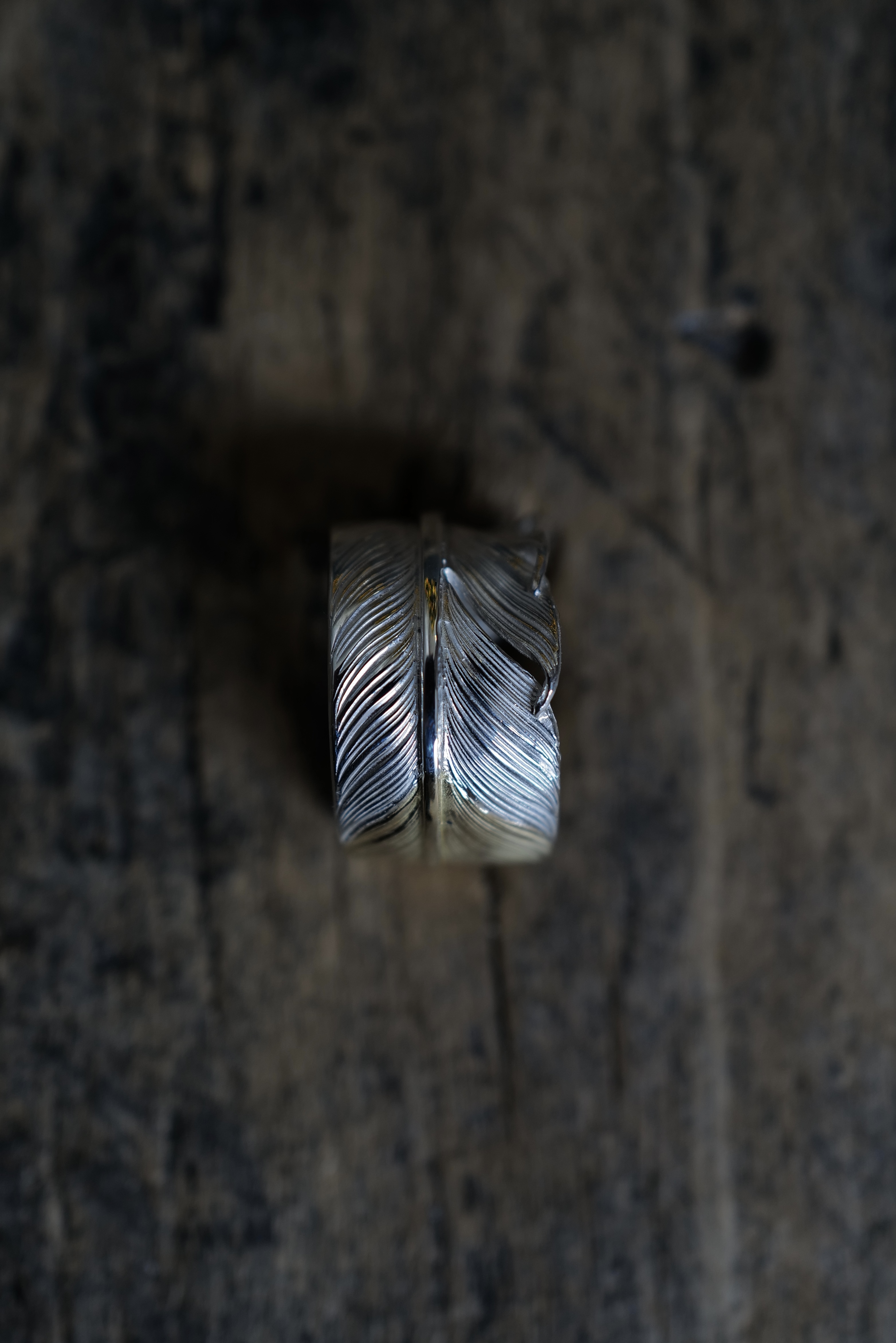 先金飛行羽毛戒指*