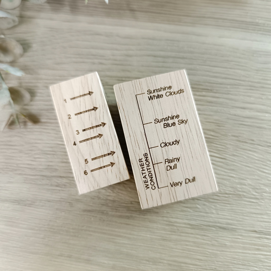 SOM．120 Film Backing Paper 櫸木印章 共二款